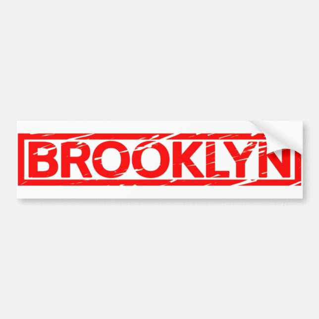 Autocollant De Voiture Timbre de Brooklyn (Devant)