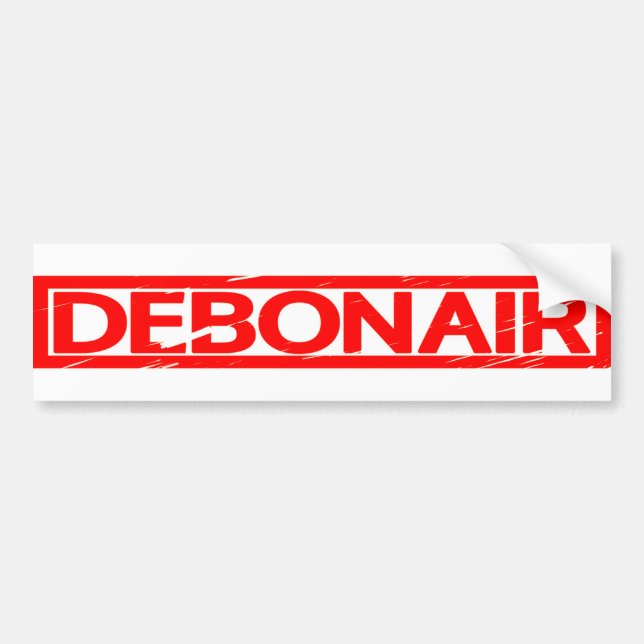 Autocollant De Voiture Timbre de Debonair (Devant)