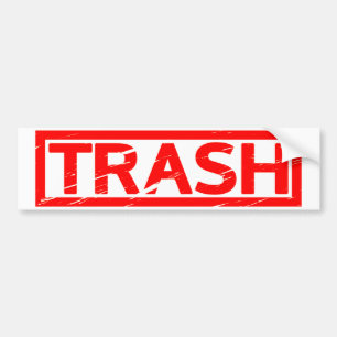 Autocollant De Voiture Timbre de déchets