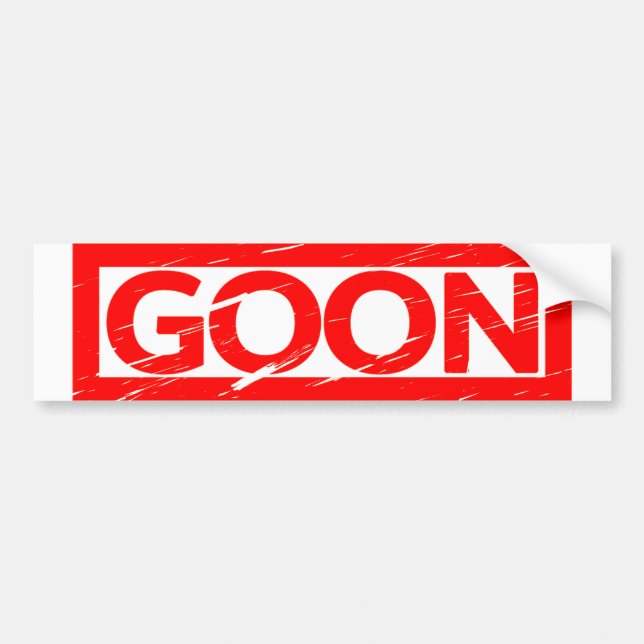 Autocollant De Voiture Timbre de Goon (Devant)