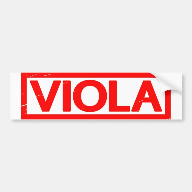 Autocollant De Voiture Timbre de la viola (Devant)