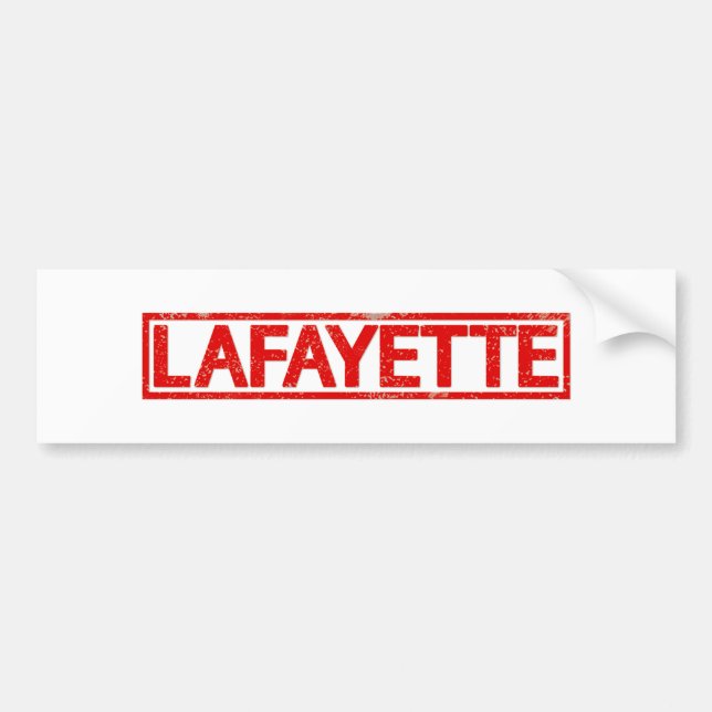 Autocollant De Voiture Timbre de Lafayette (Devant)