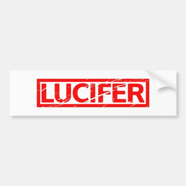 Autocollant De Voiture Timbre de Lucifer (Devant)