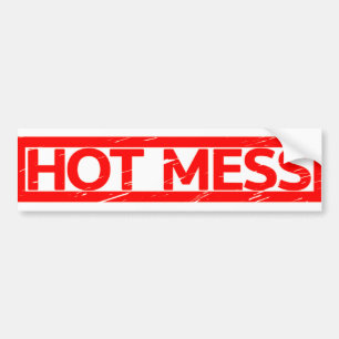 Autocollant De Voiture Timbre de mess chaud