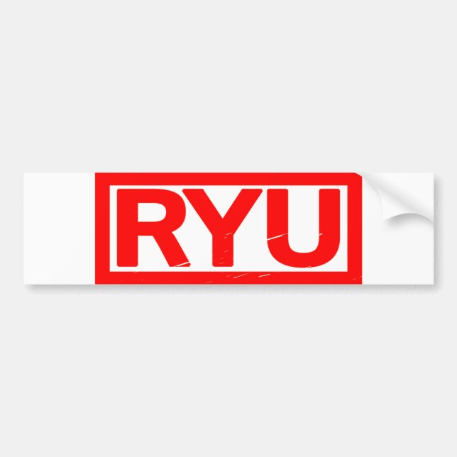 Autocollant De Voiture Timbre de Ryu (Devant)