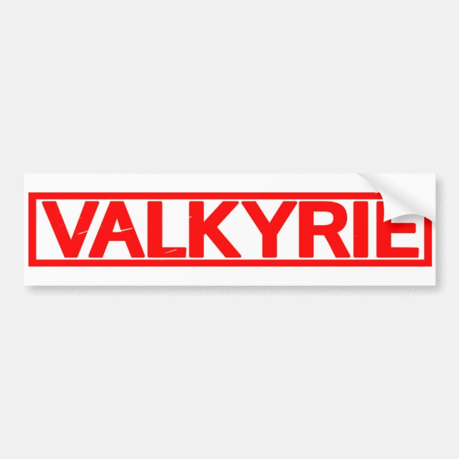 Autocollant De Voiture Timbre de Valkyrie (Devant)