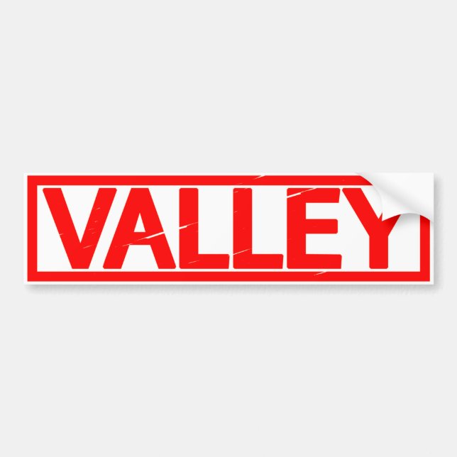 Autocollant De Voiture Timbre de vallée (Devant)