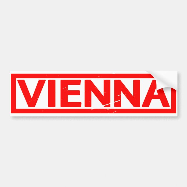 Autocollant De Voiture Timbre de Vienne (Devant)