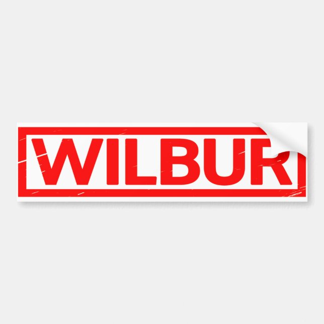 Autocollant De Voiture Timbre de Wilbur (Devant)