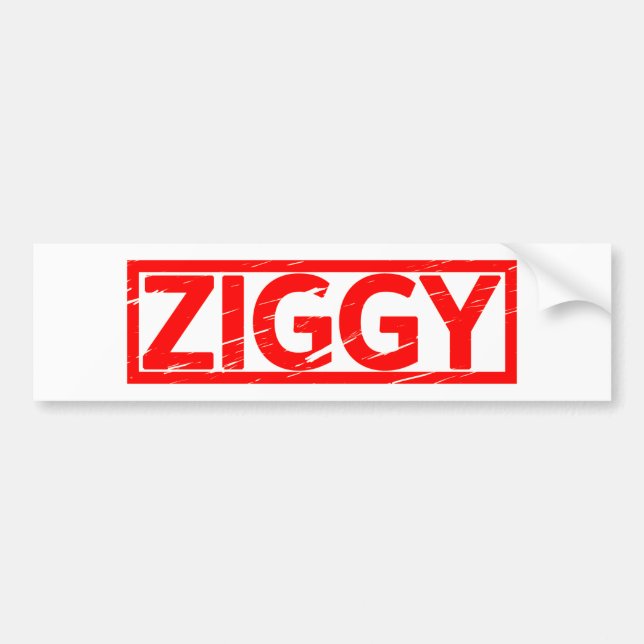 Autocollant De Voiture Timbre de Ziggy (Devant)