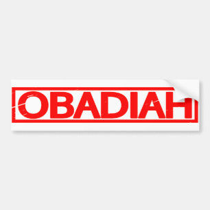 Autocollant De Voiture Timbre d'Obadiah