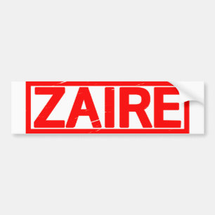 Autocollant De Voiture Timbre du Zaïre