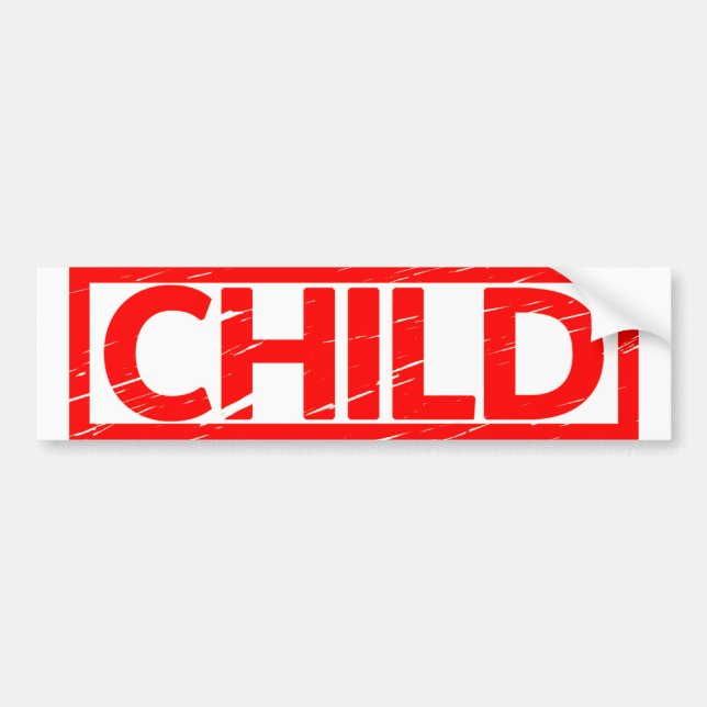 Autocollant De Voiture Timbre enfant (Devant)