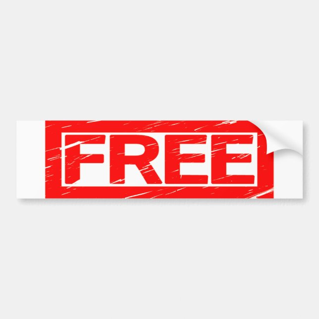 Autocollant De Voiture Timbre gratuit (Devant)