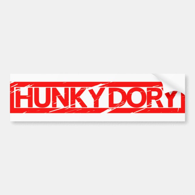 Autocollant De Voiture Timbre Hunky Dory (Devant)