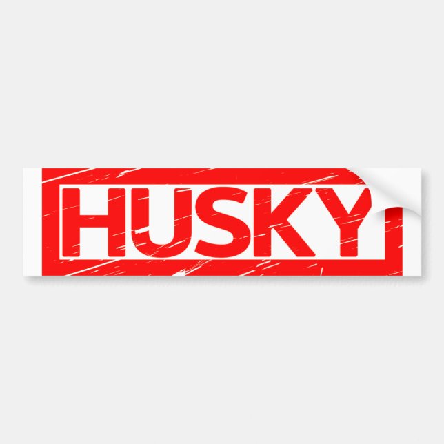 Autocollant De Voiture Timbre Husky (Devant)