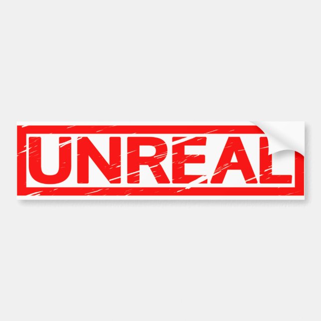 Autocollant De Voiture Timbre irréel (Devant)