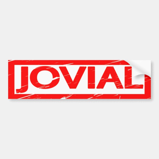 Autocollant De Voiture Timbre jovial (Devant)