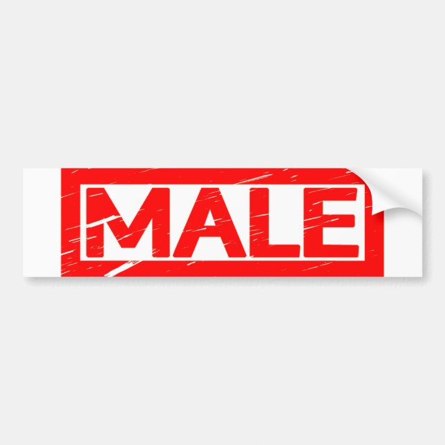 Autocollant De Voiture Timbre mâle (Devant)