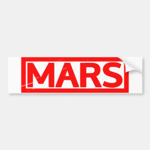 Autocollant De Voiture Timbre Mars