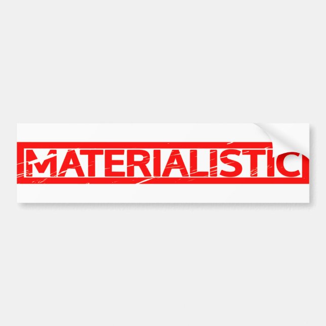Autocollant De Voiture Timbre matérialiste (Devant)