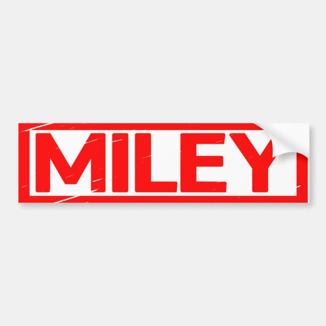 Autocollant De Voiture Timbre Miley (Devant)