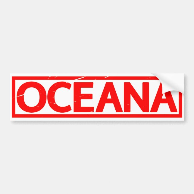 Autocollant De Voiture Timbre Oceana (Devant)