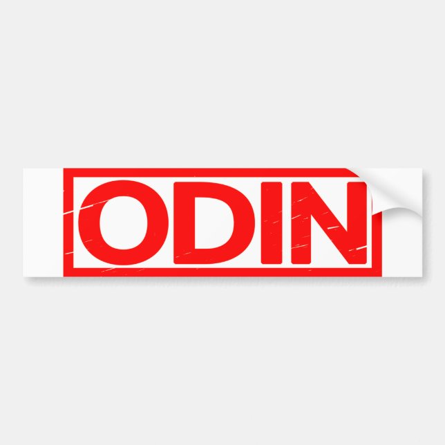 Autocollant De Voiture Timbre Odin (Devant)