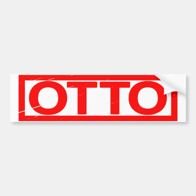 Autocollant De Voiture Timbre Otto (Devant)