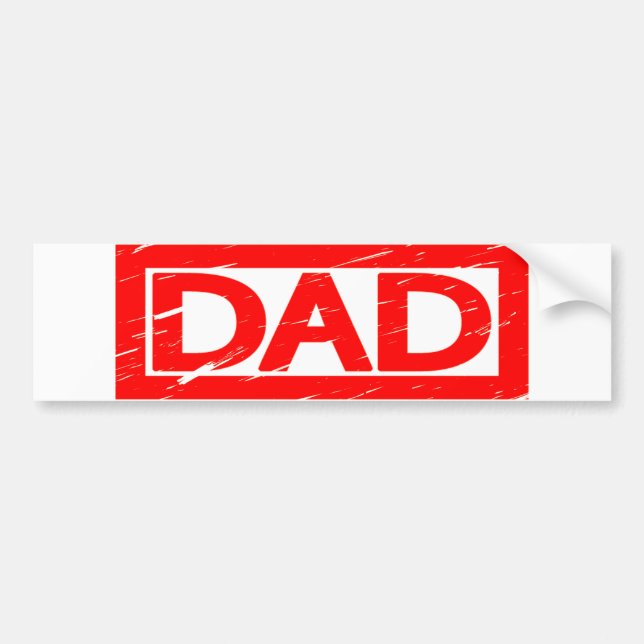 Autocollant De Voiture Timbre papa (Devant)