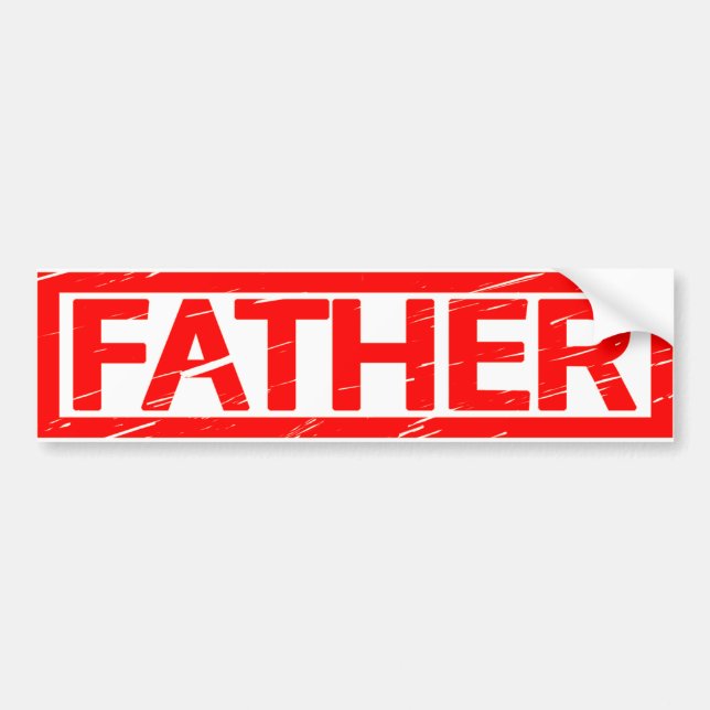 Autocollant De Voiture Timbre Papa (Devant)