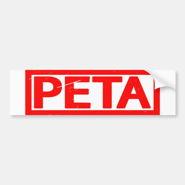 Autocollant De Voiture Timbre Peta (Devant)