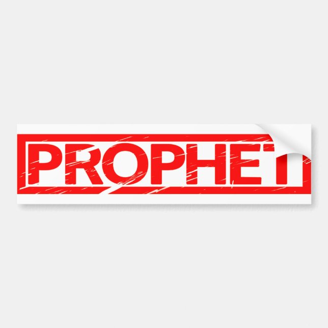 Autocollant De Voiture Timbre Prophète (Devant)