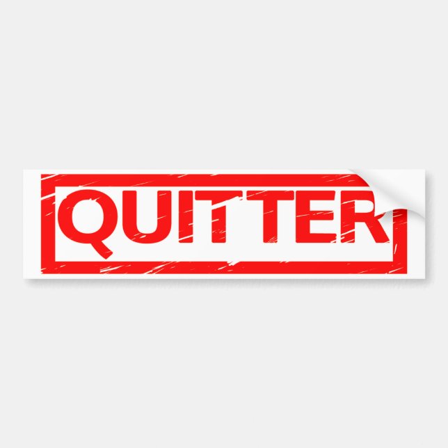 Autocollant De Voiture Timbre Quitter (Devant)