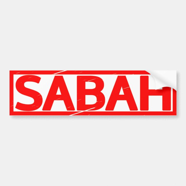 Autocollant De Voiture Timbre Sabah (Devant)