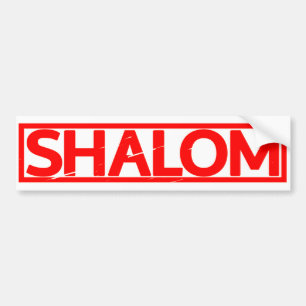 Autocollant De Voiture Timbre Shalom