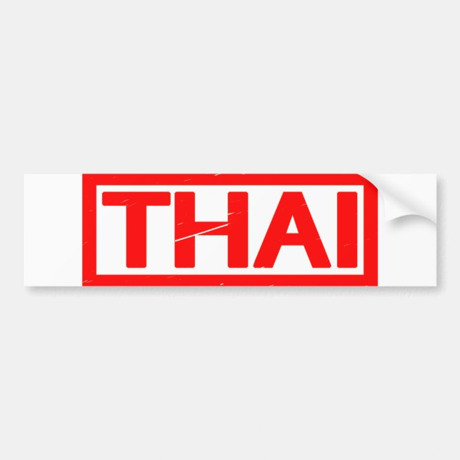 Autocollant De Voiture Timbre thaïlandais (Devant)