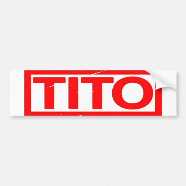 Autocollant De Voiture Timbre Tito (Devant)