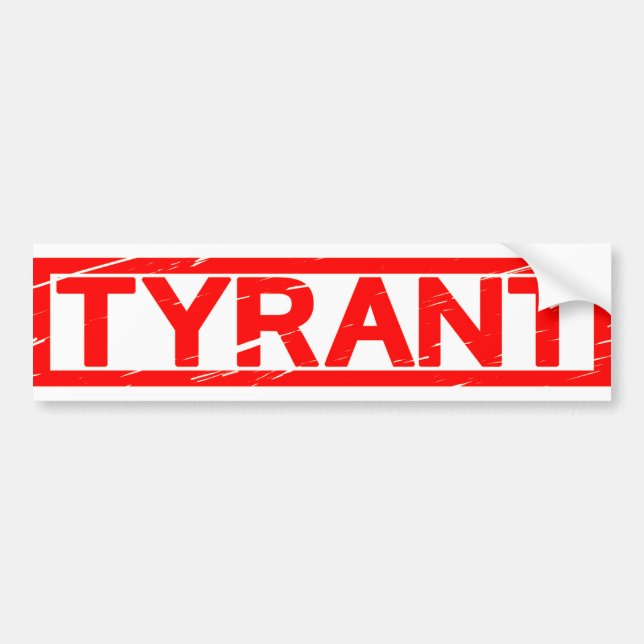 Autocollant De Voiture Timbre tyran (Devant)
