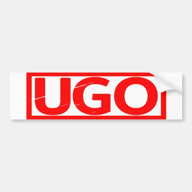 Autocollant De Voiture Timbre Ugo (Devant)