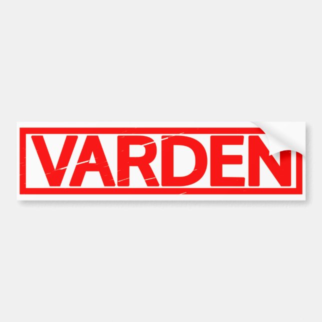 Autocollant De Voiture Timbre Varden (Devant)
