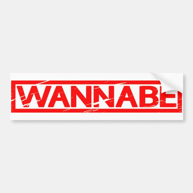 Autocollant De Voiture Timbre Wannabe (Devant)