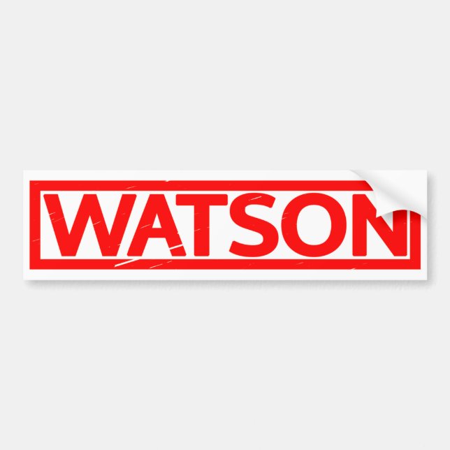 Autocollant De Voiture Timbre Watson (Devant)