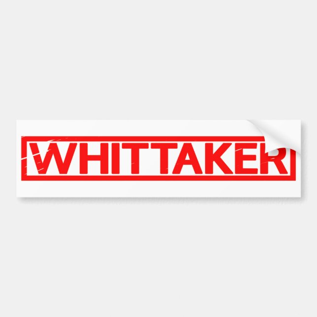 Autocollant De Voiture Timbre Whittaker (Devant)