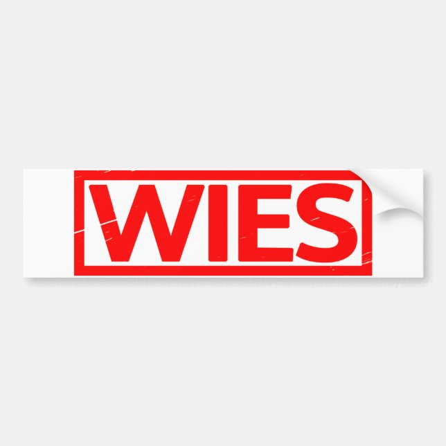 Autocollant De Voiture Timbre Wies (Devant)