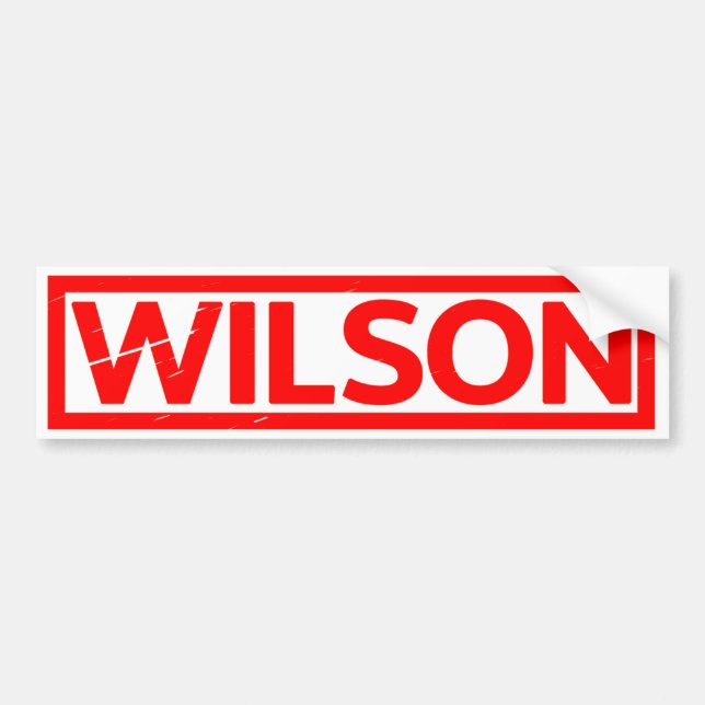 Autocollant De Voiture Timbre Wilson (Devant)