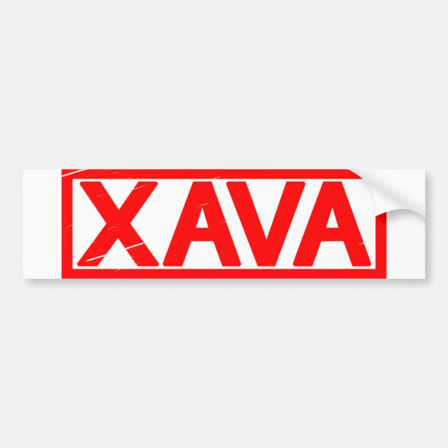 Autocollant De Voiture Timbre Xava (Devant)