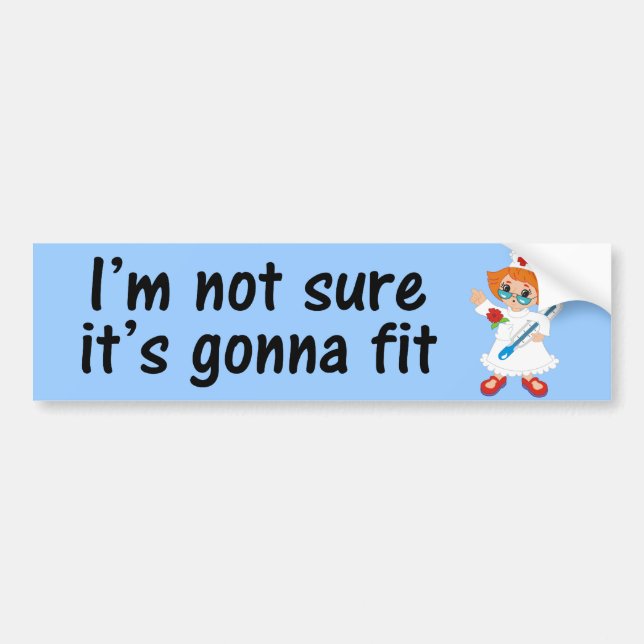 Autocollant De Voiture Time for the Nurse to Take Your Temperature (Devant)