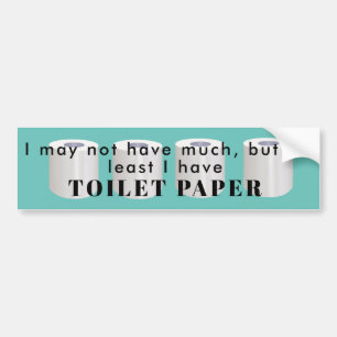Autocollant De Voiture Toilette manque de papier stresse humoristique drô