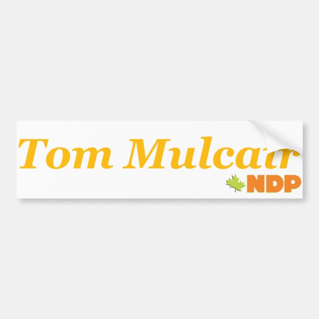 Autocollant De Voiture Tom Mulcair PND (Devant)